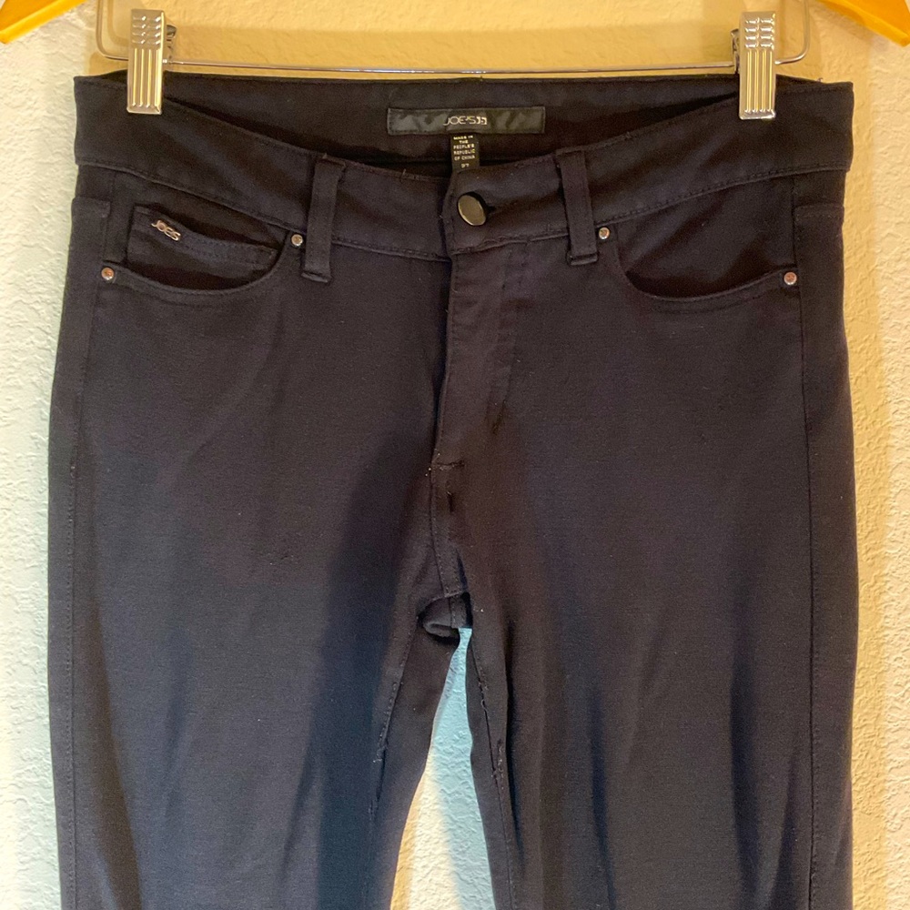 Joe’s Jeans, Black Mid Rise Ponte Skinny Pants: Size 27